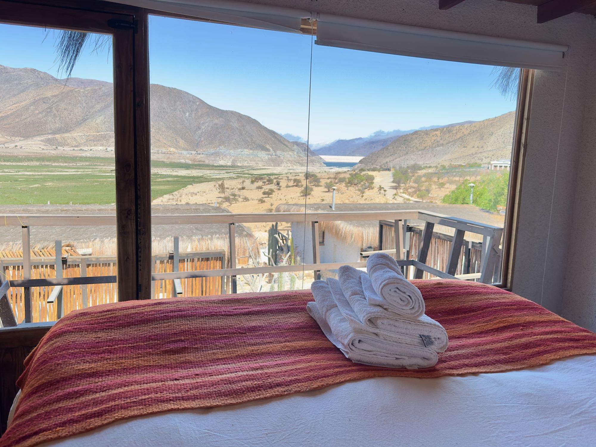 Vista al valle desde la cama
